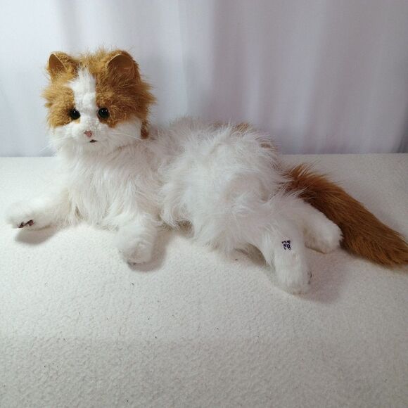 FurReal Friends Lulu My Cuddlin’ Kitty Cat 2008 Orange White Tested Works - Picture 1 of 14